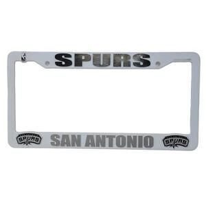 San Antonio SPURS Basketball Team NBA Licence Plate Frame White